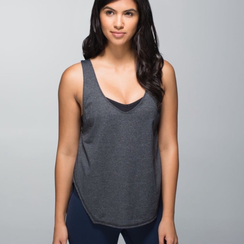 Lululemon Seek The Heat Tank Top Gray